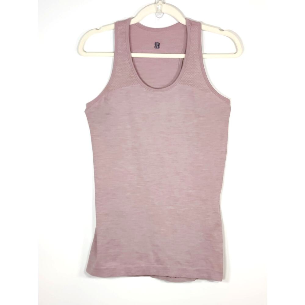 Sweaty Betty Athletic Racerback Tank Pink Seamless Workout Top M